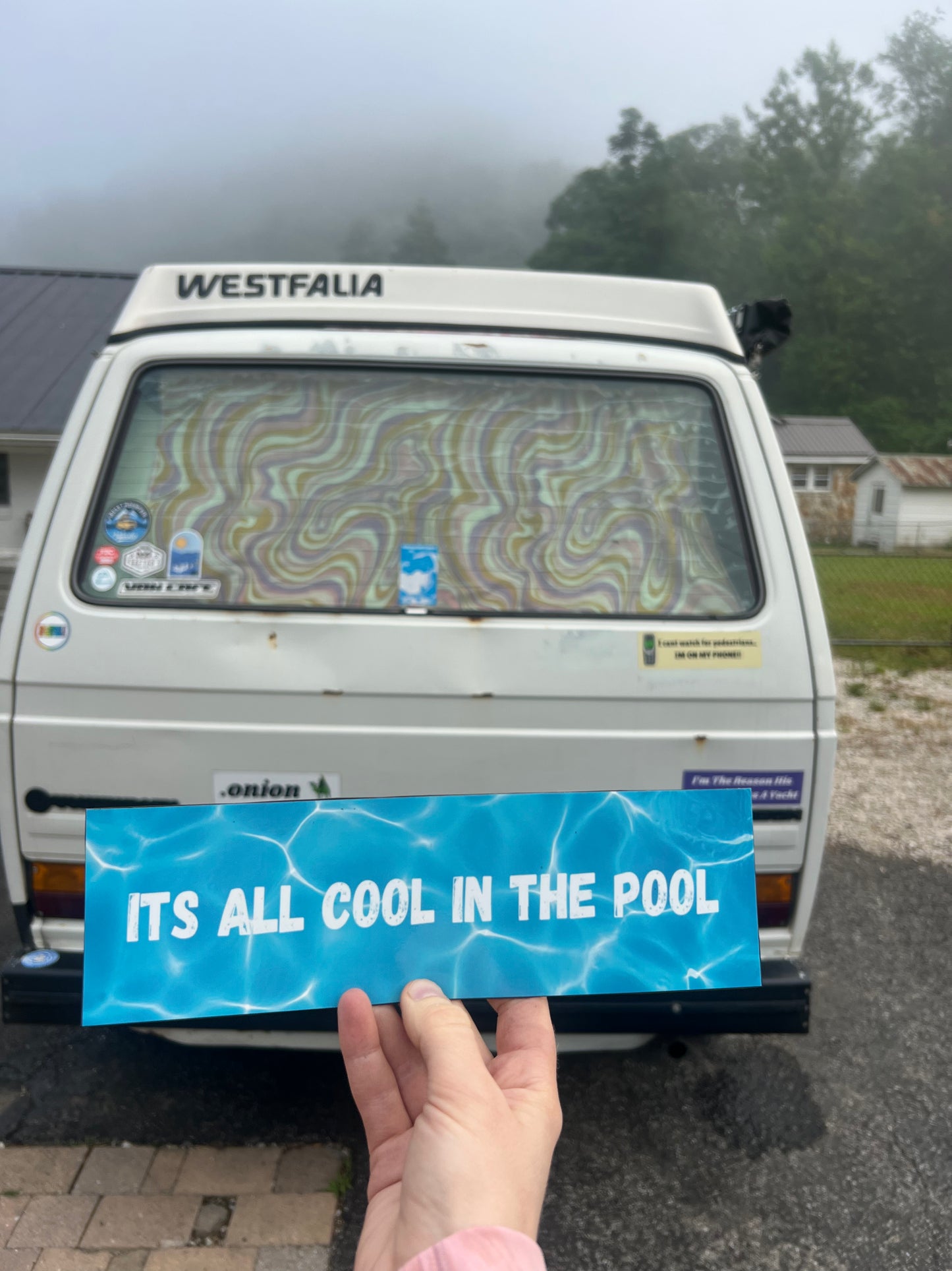 its all cool in the pool sticker