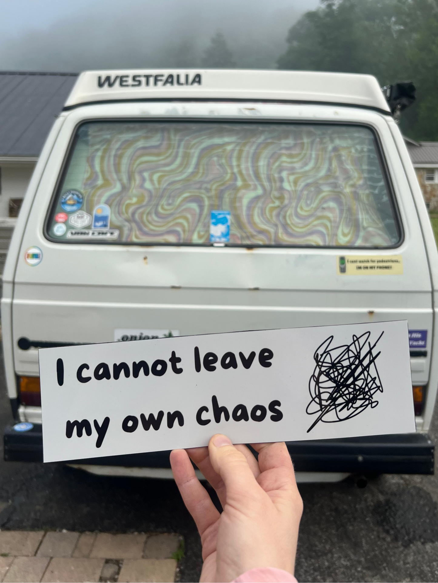 I cannot leave my own chaos sticker