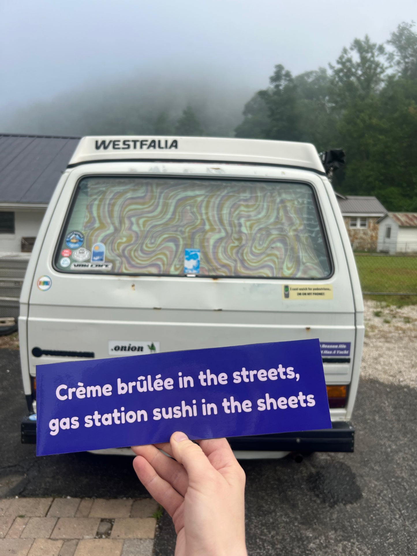 creme brûlée in streets, gas station sushi in the sheets