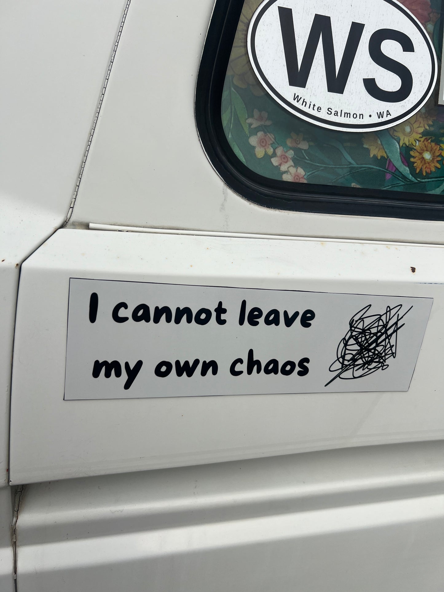 I cannot leave my own chaos sticker