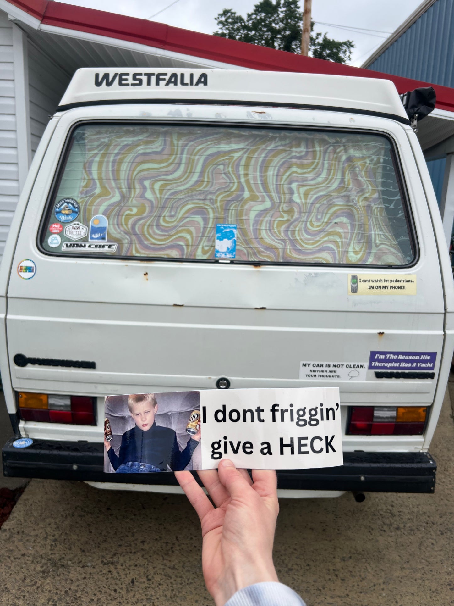 I dont friggin' give a HECK sticker