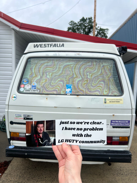 LG HGTV community sticker