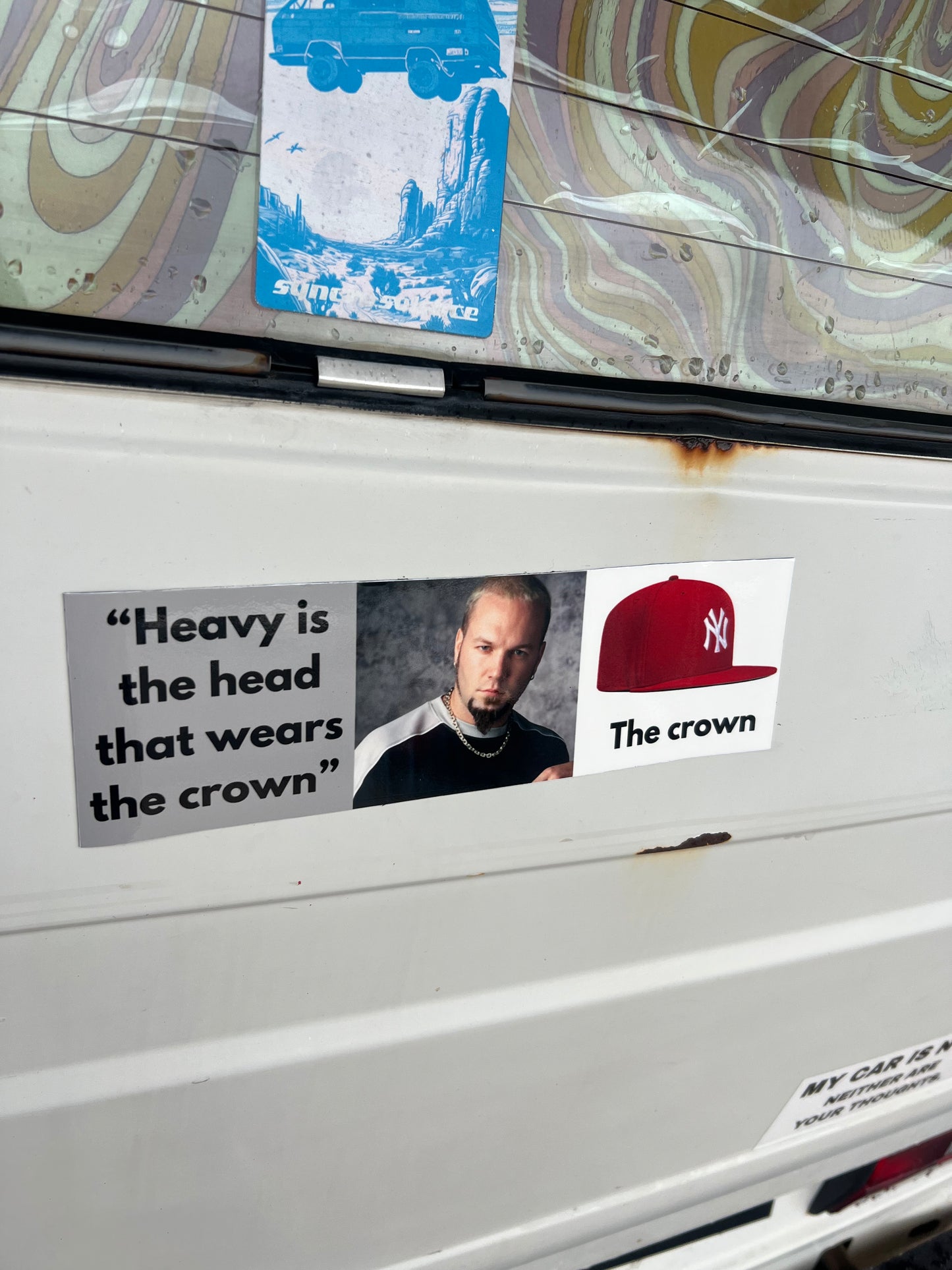 Heavy is the head that wears the crown  limp bizkit sticker