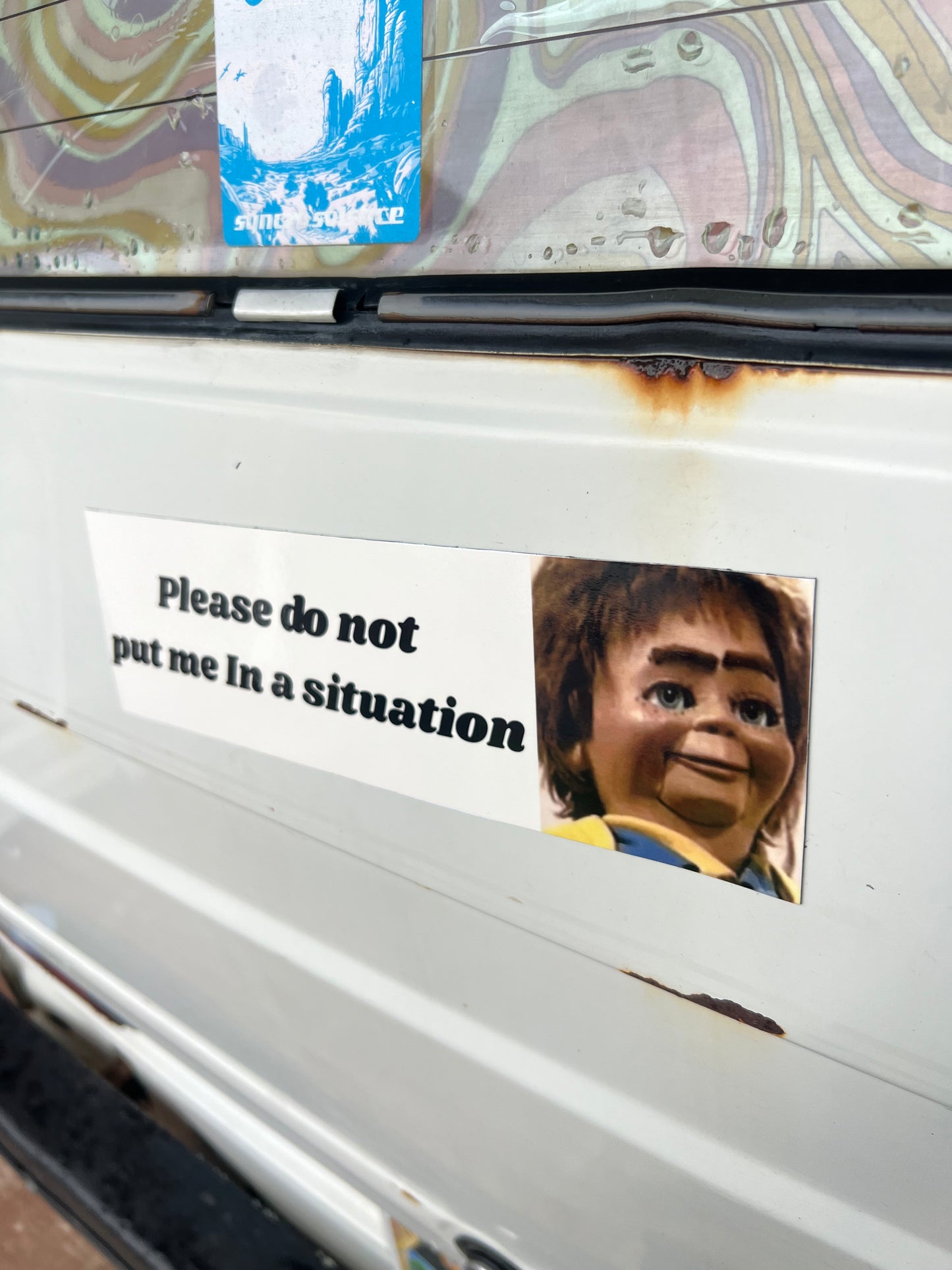 Do not put me in a situation sticker