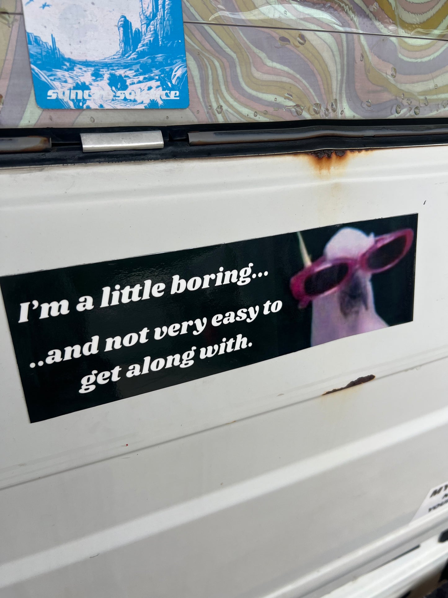 Im a little boring and not very easy to get along with sticker