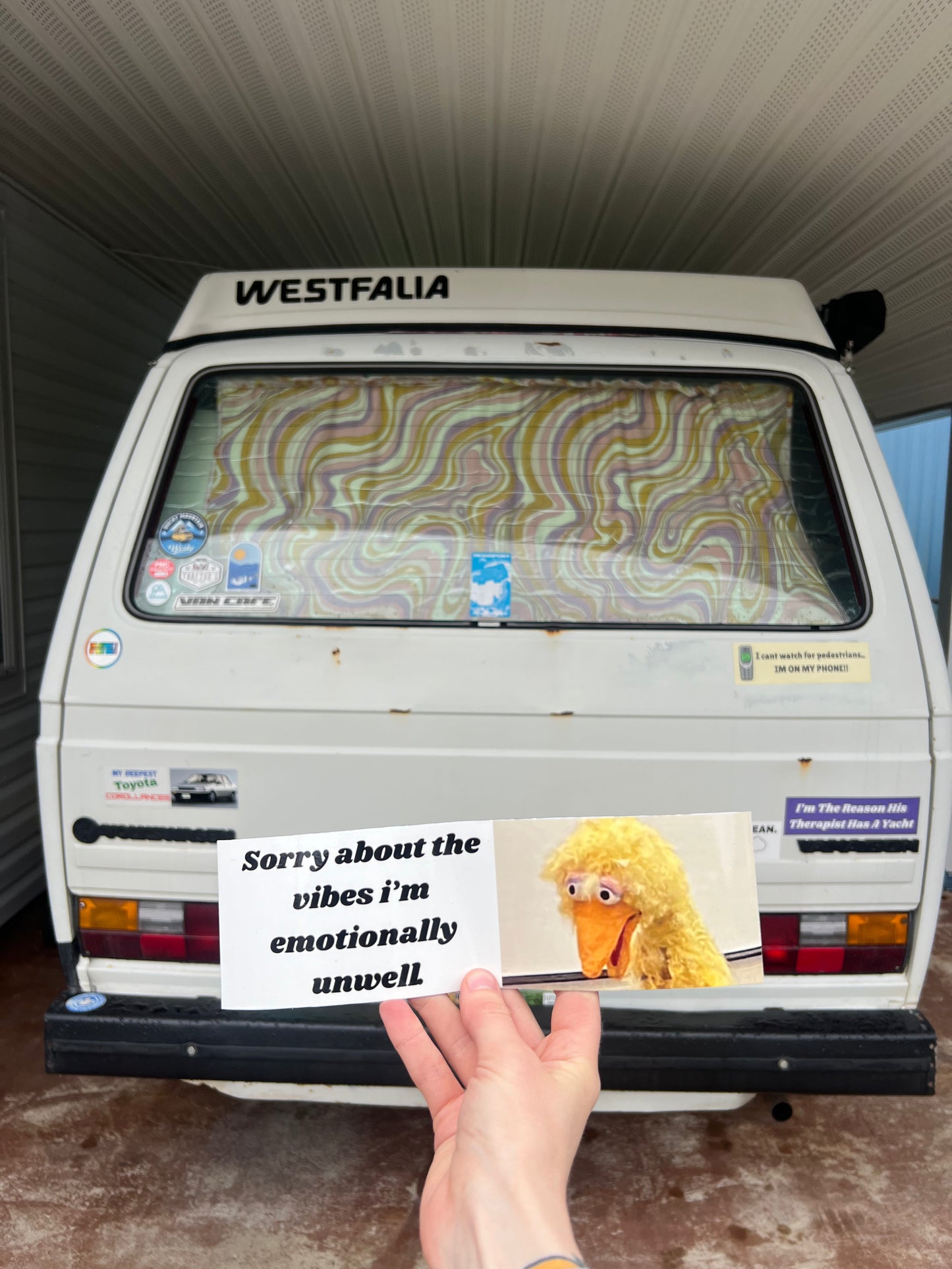 sorry for the vibes. im emotionally unwell sticker