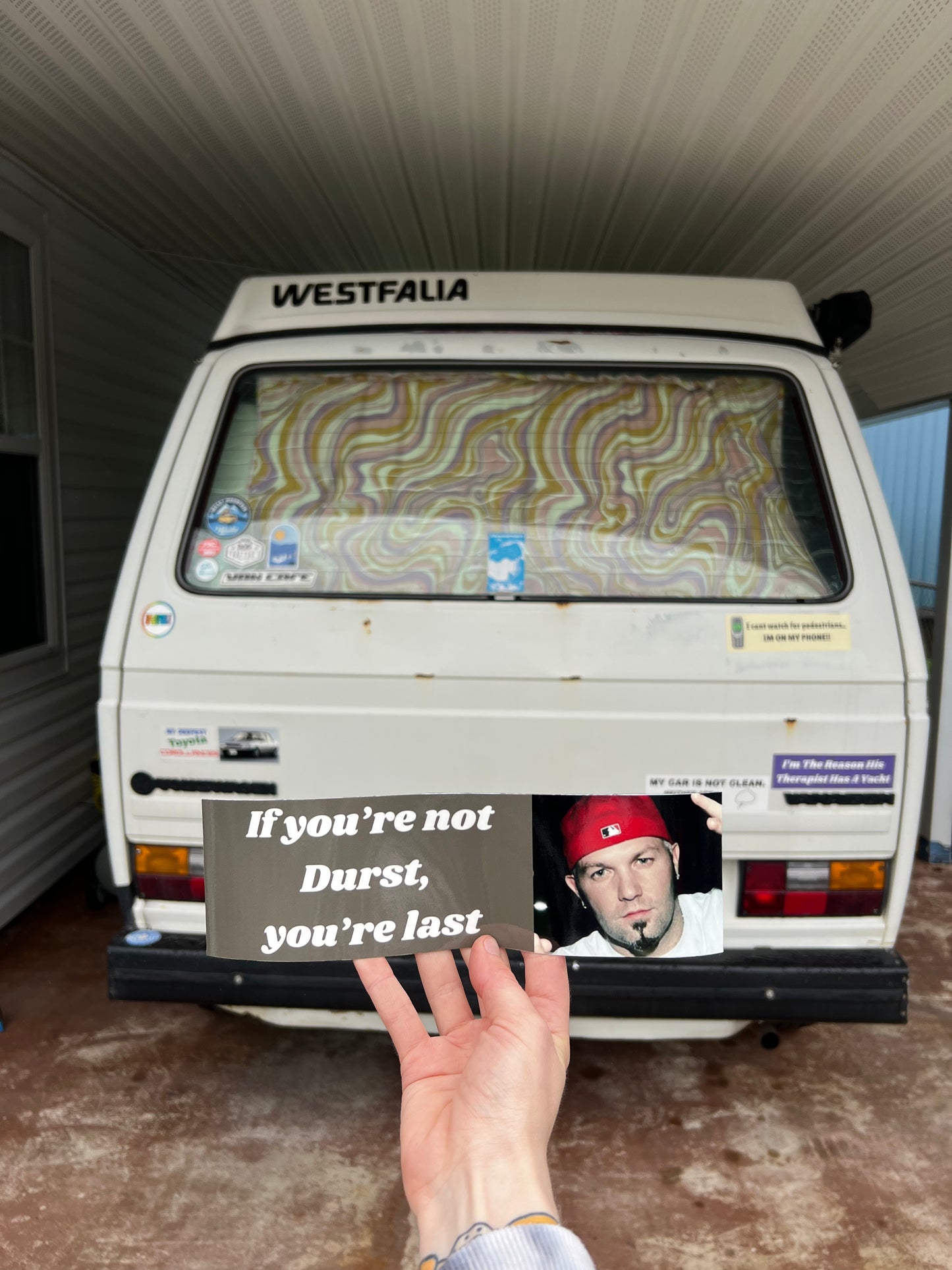 If you're not Durst, you're last limp bizkit sticker