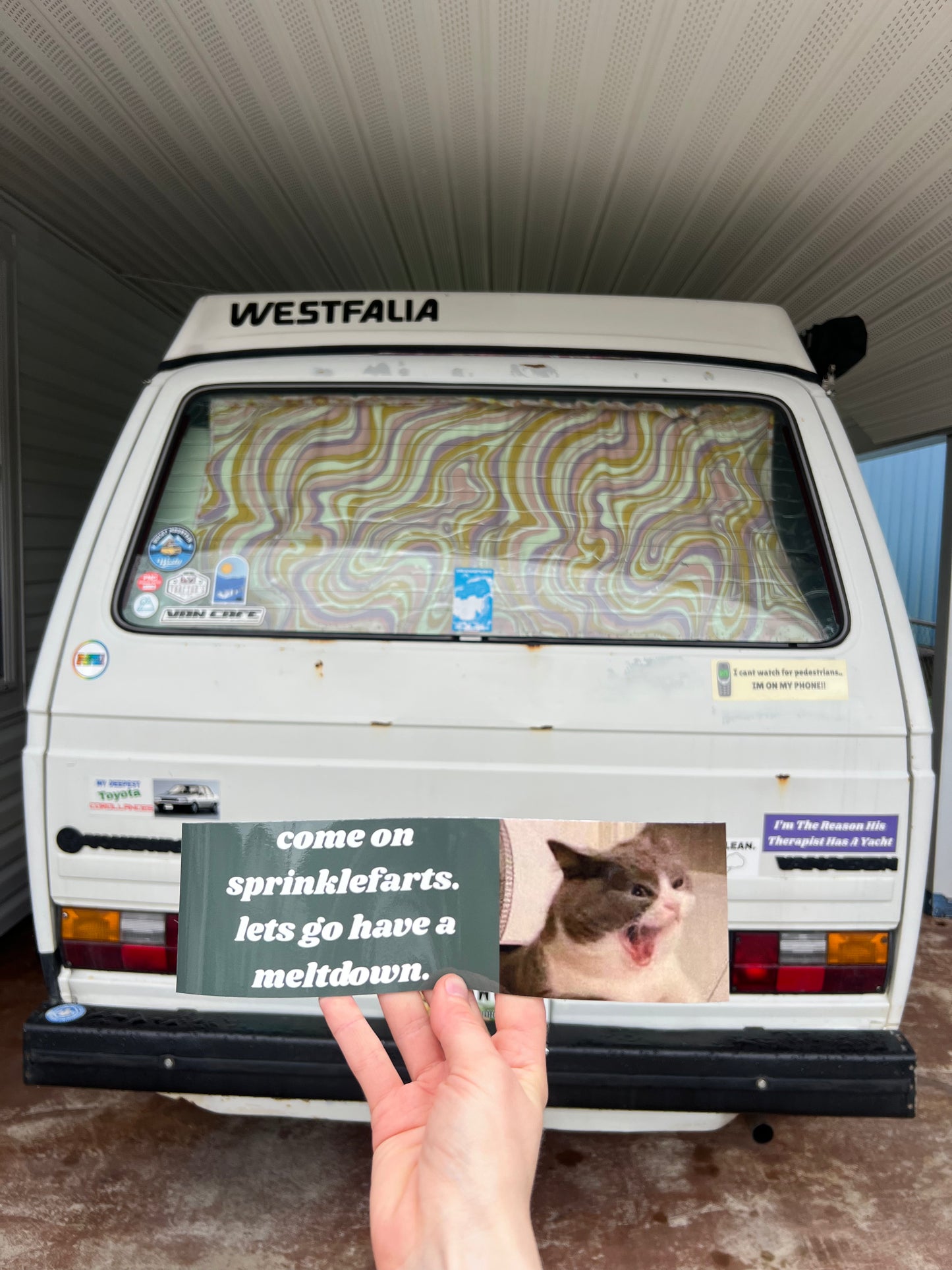 Come on sprinklefarts. lets go have a meltdown sticker