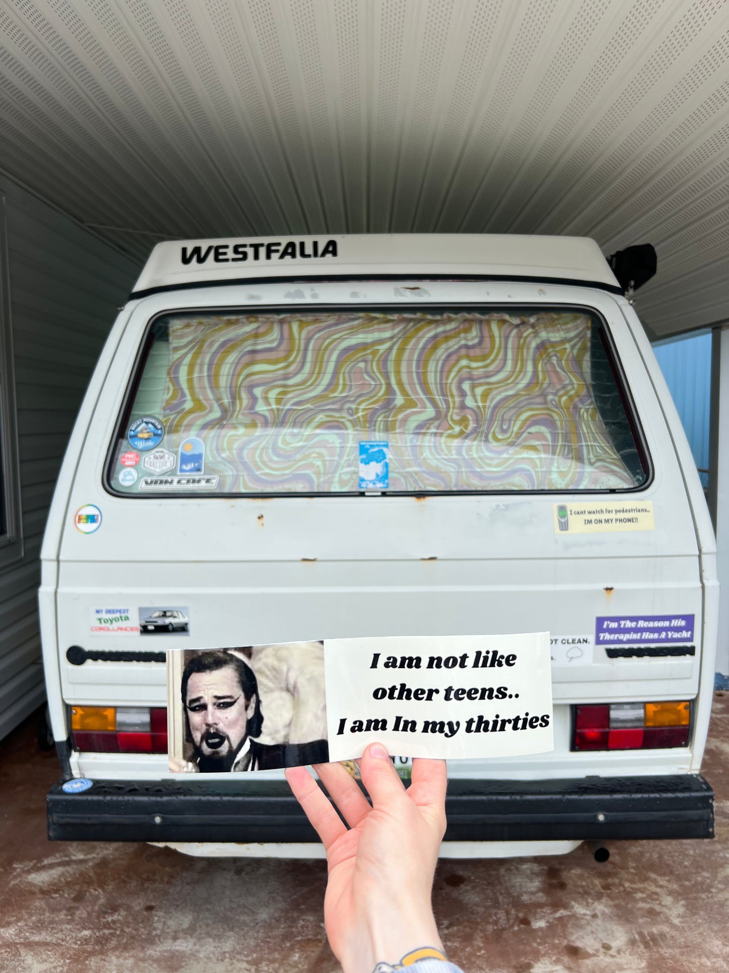 I'm not like other teens, I'm in my thirties sticker