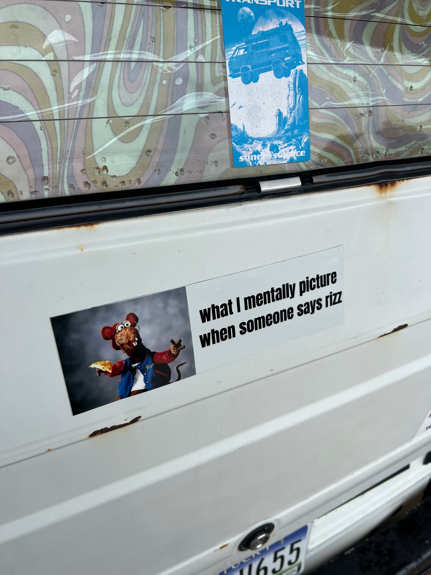 what I mentally picture when someone says rizz sticker
