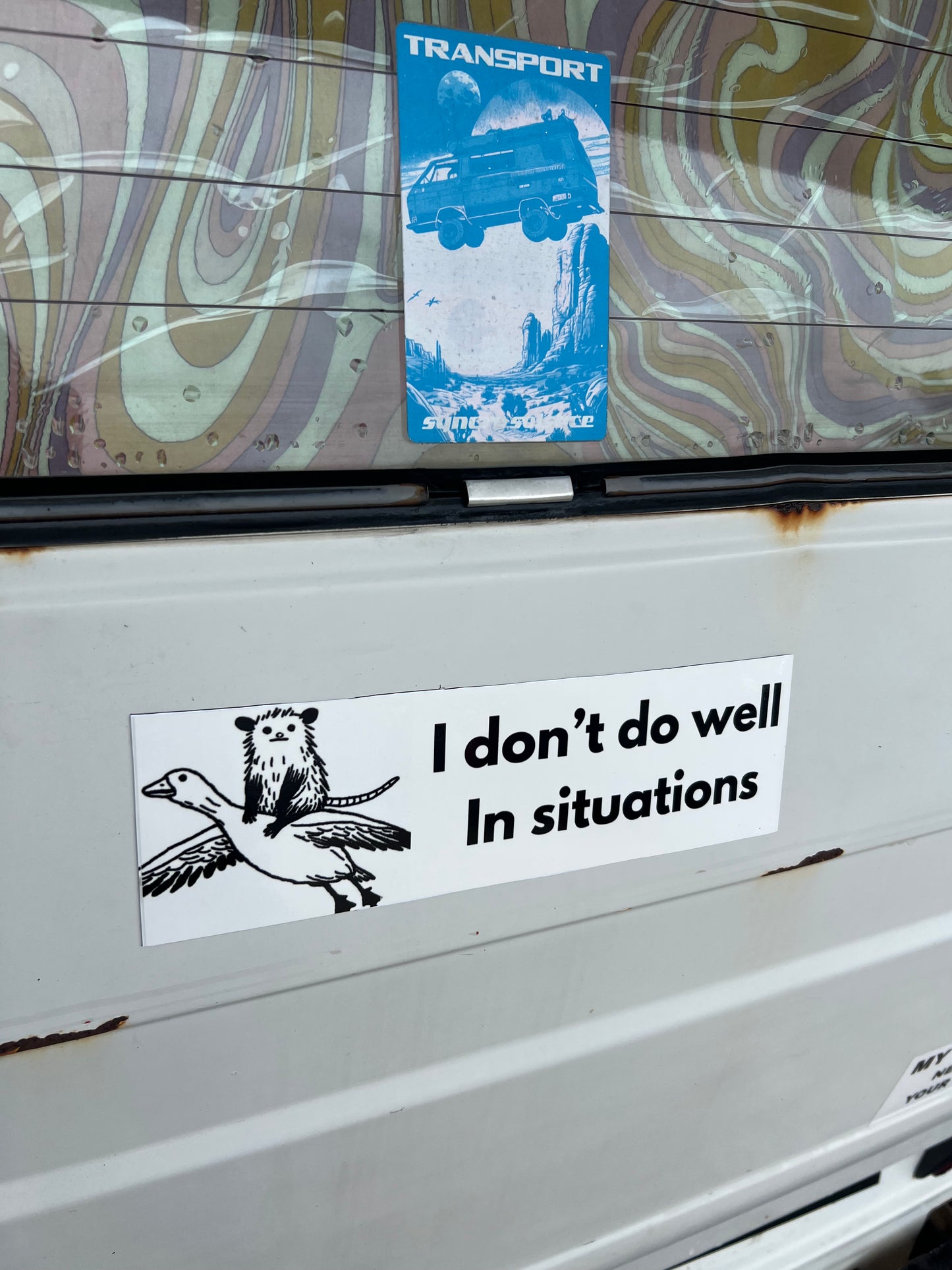I don't do well in situations sticker