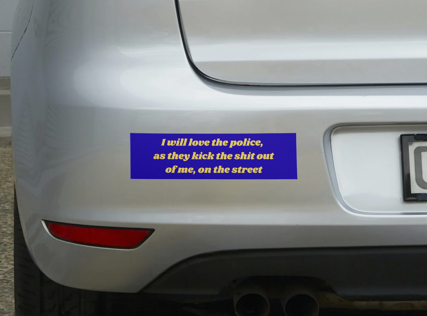 I Will Love The Police... Sticker