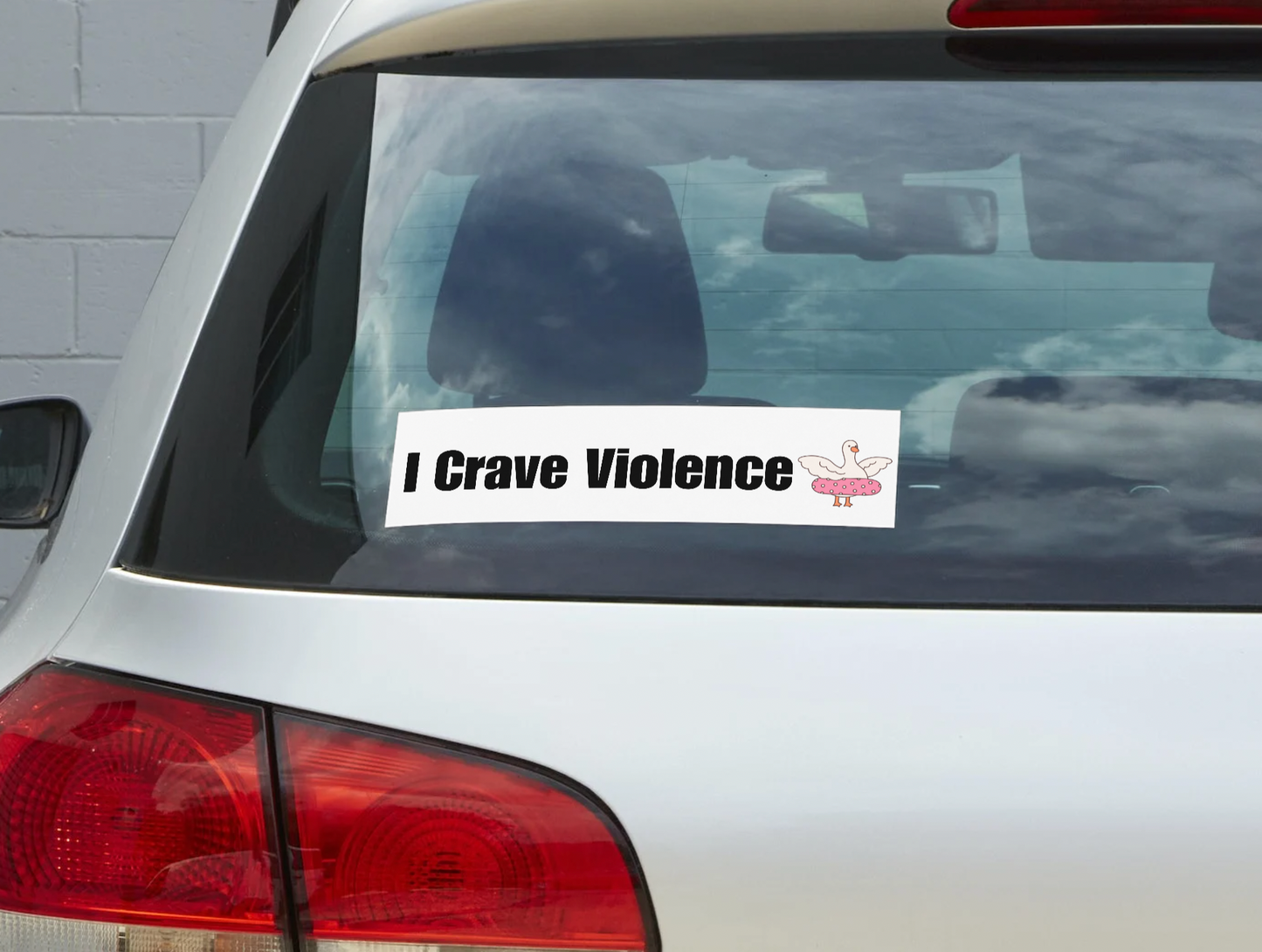 I Crave Violence- Goose Sticker